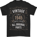 78th Birthday Limited Edition 1945 Mens T-Shirt 100% Cotton BLACK