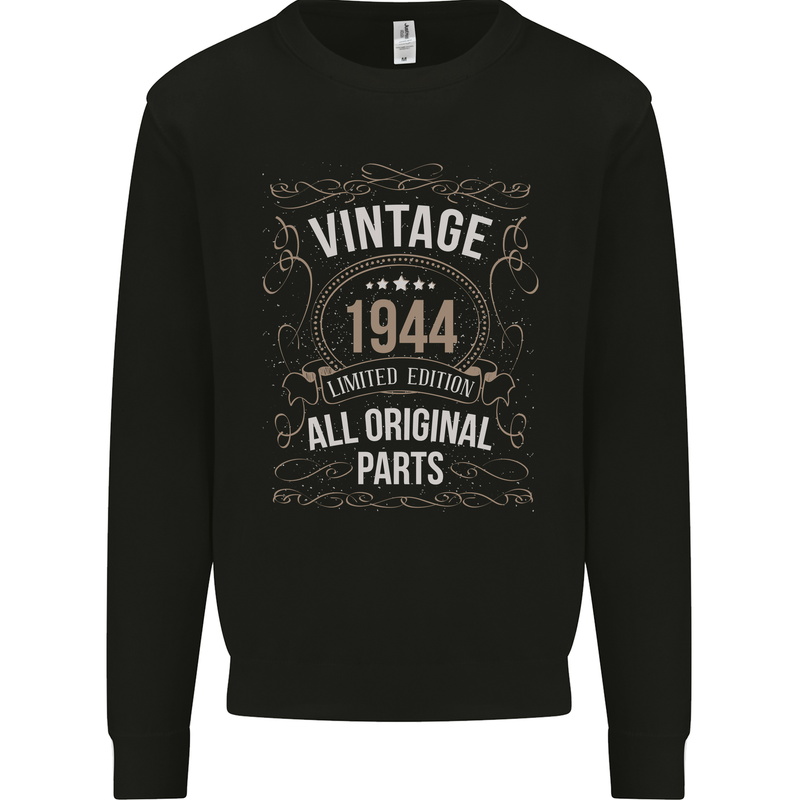 79th Birthday Limited Edition 1944 Mens Sweatshirt Jumper Black