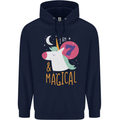 7 Year Old Birthday Girl Magical Unicorn 7th Childrens Kids Hoodie Navy Blue