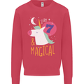 7 Year Old Birthday Girl Magical Unicorn 7th Kids Sweatshirt Jumper Heliconia