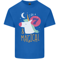 7 Year Old Birthday Girl Magical Unicorn 7th Kids T-Shirt Childrens Royal Blue