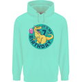 7th Birthday Dinosaur T-Rex 7 Year Old Childrens Kids Hoodie Peppermint