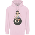 8-Ball Pinup Pool Childrens Kids Hoodie Light Pink