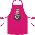 8-Ball Pinup Pool Cotton Apron 100% Organic Pink