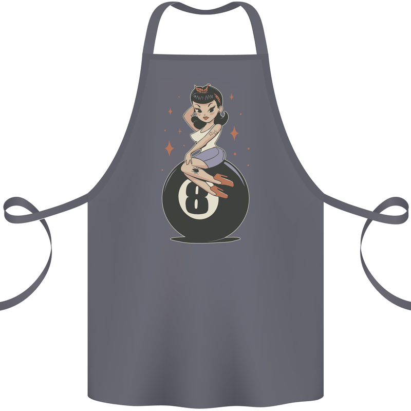 8-Ball Pinup Pool Cotton Apron 100% Organic Steel