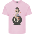 8-Ball Pinup Pool Kids T-Shirt Childrens Light Pink