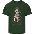 8-Ball Pinup Pool Mens Cotton T-Shirt Tee Top Forest Green