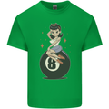 8-Ball Pinup Pool Mens Cotton T-Shirt Tee Top Irish Green