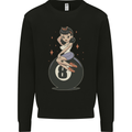 8-Ball Pinup Pool Mens Sweatshirt Jumper Black