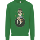 8-Ball Pinup Pool Mens Sweatshirt Jumper Irish Green