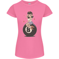 8-Ball Pinup Pool Womens Petite Cut T-Shirt Azalea