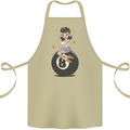 8-Ball Pool Pinup Cotton Apron 100% Organic Khaki