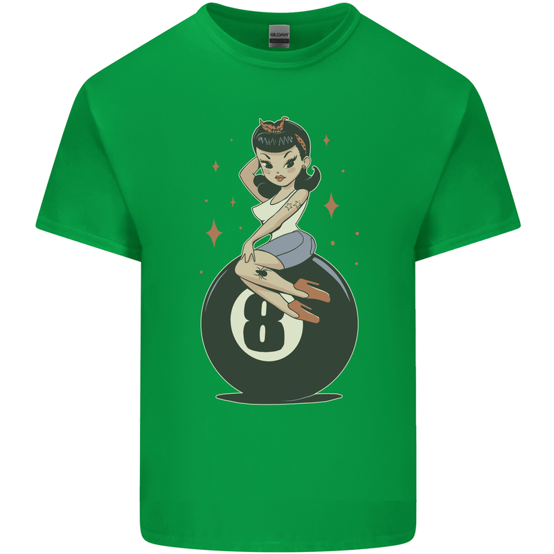 8-Ball Pool Pinup Kids T-Shirt Childrens Irish Green