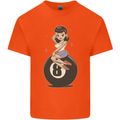 8-Ball Pool Pinup Kids T-Shirt Childrens Orange