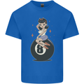 8-Ball Pool Pinup Kids T-Shirt Childrens Royal Blue