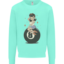 8-Ball Pool Pinup Mens Sweatshirt Jumper Peppermint