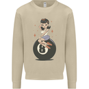 8-Ball Pool Pinup Mens Sweatshirt Jumper Sand