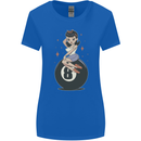 8-Ball Pool Pinup Womens Wider Cut T-Shirt Royal Blue