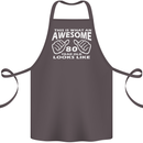 80th Birthday 80 Year Old This Is What Cotton Apron 100% Organic Dark Grey