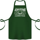 80th Birthday 80 Year Old This Is What Cotton Apron 100% Organic Forest Green