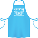 80th Birthday 80 Year Old This Is What Cotton Apron 100% Organic Turquoise