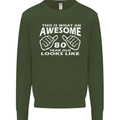 80th Birthday 80 Year Old This Is What Mens Sweatshirt Jumper Forest Green