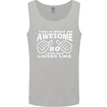 80th Birthday 80 Year Old This Is What Mens Vest Tank Top Sports Grey