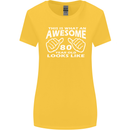 80th Birthday 80 Year Old This Is What Womens Wider Cut T-Shirt Yellow