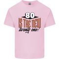 80th Birthday 80 is the New 21 Funny Kids T-Shirt Childrens Light Pink