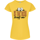 80th Birthday 80 is the New 21 Funny Womens Petite Cut T-Shirt Yellow