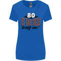 80th Birthday 80 is the New 21 Funny Womens Wider Cut T-Shirt Royal Blue