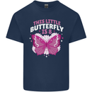 8 Year Old Birthday Butterfly 8th Kids T-Shirt Childrens Navy Blue