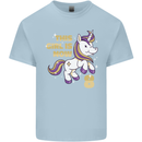 8 Year Old Birthday Girl Magical Unicorn 8th Kids T-Shirt Childrens Light Blue