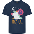 8 Year Old Birthday Girl Magical Unicorn 8th Kids T-Shirt Childrens Navy Blue