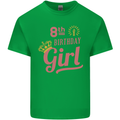 8th Birthday Girl 8 Year Old Princess Kids T-Shirt Childrens Irish Green