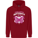 9 Year Old Birthday Butterfly 9th Childrens Kids Hoodie Red