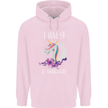 9 Year Old Birthday Magical Unicorn 9th Childrens Kids Hoodie Light Pink