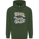 ADHD is My Superpower Childrens Kids Hoodie Forest Green