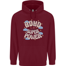 ADHD is My Superpower Childrens Kids Hoodie Maroon