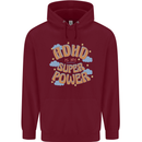 ADHD is My Superpower Childrens Kids Hoodie Maroon
