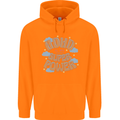 ADHD is My Superpower Childrens Kids Hoodie Orange