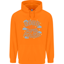 ADHD is My Superpower Childrens Kids Hoodie Orange
