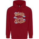 ADHD is My Superpower Childrens Kids Hoodie Red