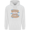 ADHD is My Superpower Childrens Kids Hoodie White