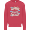 ADHD is My Superpower Kids Sweatshirt Jumper Heliconia
