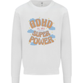 ADHD is My Superpower Kids Sweatshirt Jumper White