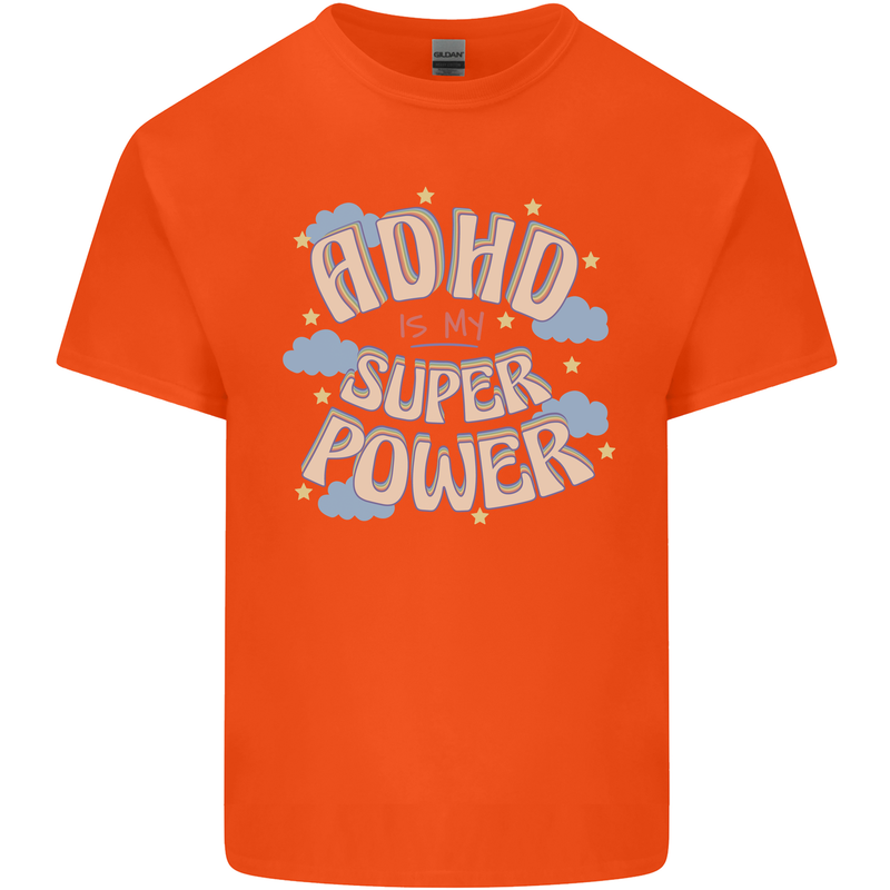 ADHD is My Superpower Kids T-Shirt Childrens Orange