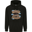ADHD is My Superpower Mens 80% Cotton Hoodie Black