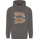 ADHD is My Superpower Mens 80% Cotton Hoodie Charcoal