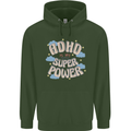 ADHD is My Superpower Mens 80% Cotton Hoodie Forest Green